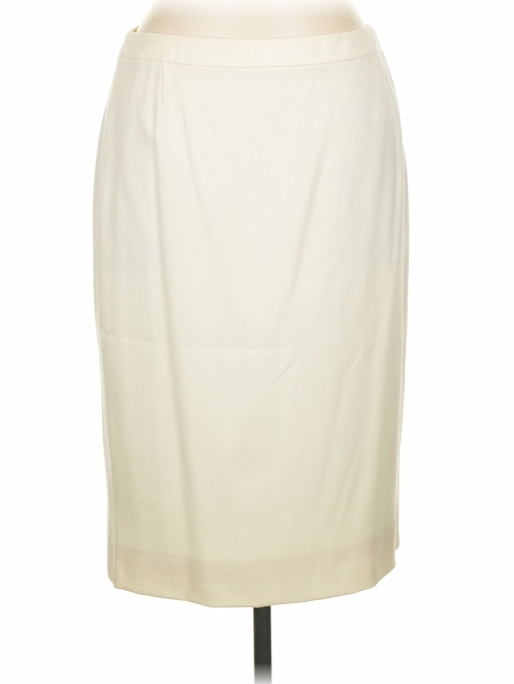 Escada Cream Skirt Size 44 US 14/16 98% New Wool